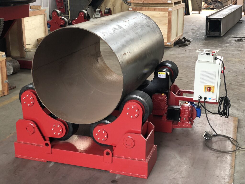 self aligning welding rotator